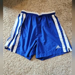 ADIDAS Mens Shorts Size L Blue Polyester